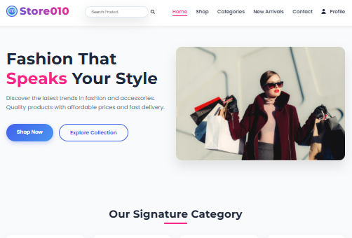 Project: E-commerce Store